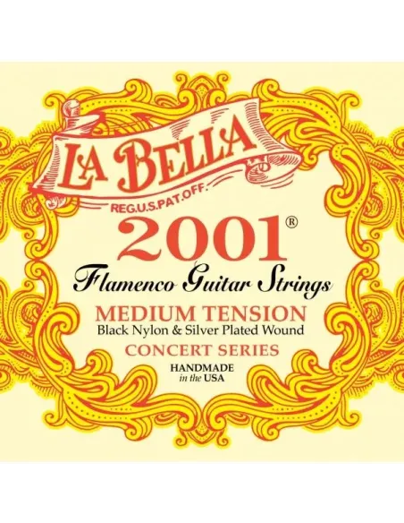 Juego Cuerdas LA BELLA Flamenco 2001M B2001FM