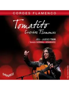 Juego Cuerdas SAVAREZ Tomatito Tensión Normal T50R