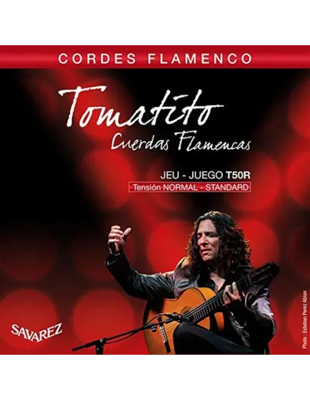 Juego Cuerdas SAVAREZ Tomatito Tensión Normal T50R