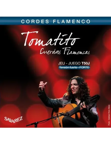 Juego Cuerdas SAVAREZ Tomatito Tensión fuerte T50J
