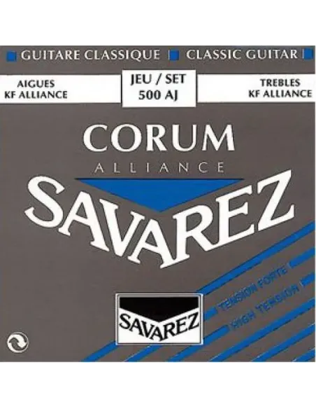 Juego Cuerdas SAVAREZ Corum Alliance Azul Alta Tensión 500AJ