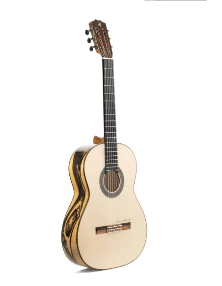Guitarra Flamenca Prudencio Saez Estudio 3-FL 37 Tapa Abeto Maciza - Ébano Blanco