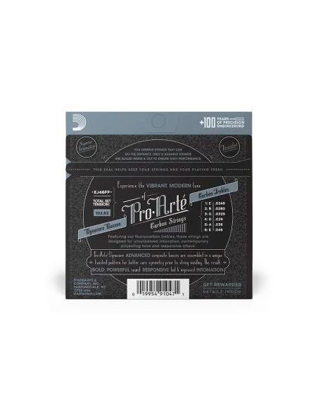 Juego Cuerdas D’Addario EJ46FF Carbono Alta Tensión
