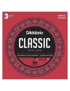 Pack 3 Juegos Cuerdas D’Addario EJ27N-3D Classic - Tensión Normal