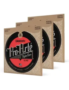 Pack 3 Juegos Cuerdas D’Addario EJ45-3D Pro Arte - Tensión Normal 2