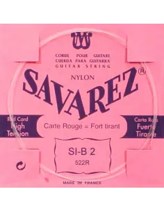 Cuerda 2ª (SI) Savarez Carta Roja 522R. Tensión Media