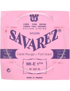 Cuerda 1ª (MI) Savarez Carta Roja 521R. Tensión Media