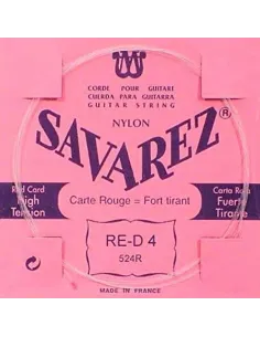 Cuerda 4ª (RE) Savarez Carta Roja 524R. Tensión Media