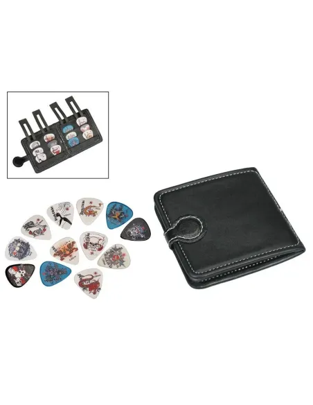 Funda Boston para púas PVC negro +12 púas PP-312