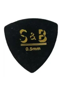 Púa S&B triangulo negro 0,5mm PNET05
