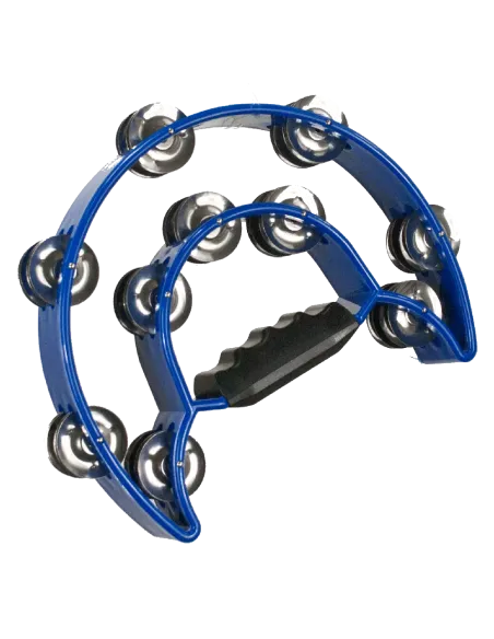 Pandereta ADMIRA  media luna doble azul TW20BL