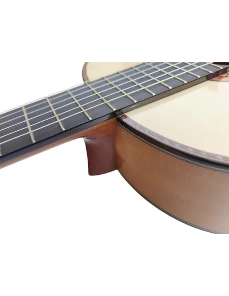 Guitarra Flamenca  Antonio De Toledo Modelo ATF-17B Blanca Cipres  Acabado Brillo Y Color Natural