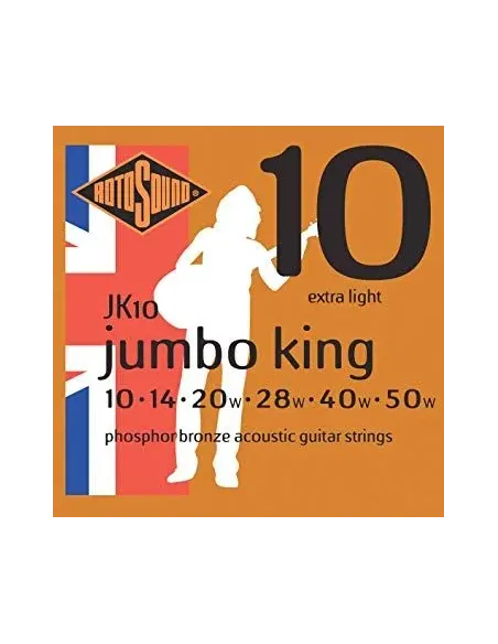JUEGO DE CUERDAS ROTOSOUND PARA GUITARRA ACÚSTICA JK10