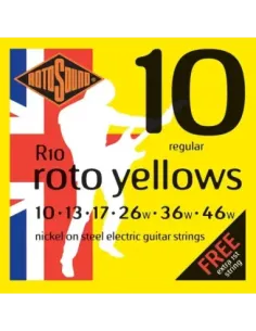 JUEGO DE CUERDAS ROTOSOUND PARA GUITARRA ELÉCTRICA 10-46