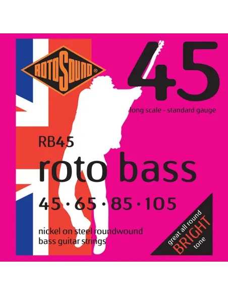 JUEGO DE CUERDAS ROTOSOUND PARA BAJO 45-105