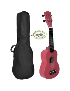 Ukelele Soprano con Funda LANAI Color Rosa Brillo