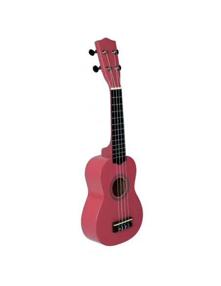 Ukelele Soprano con Funda LANAI Color Rosa Brillo
