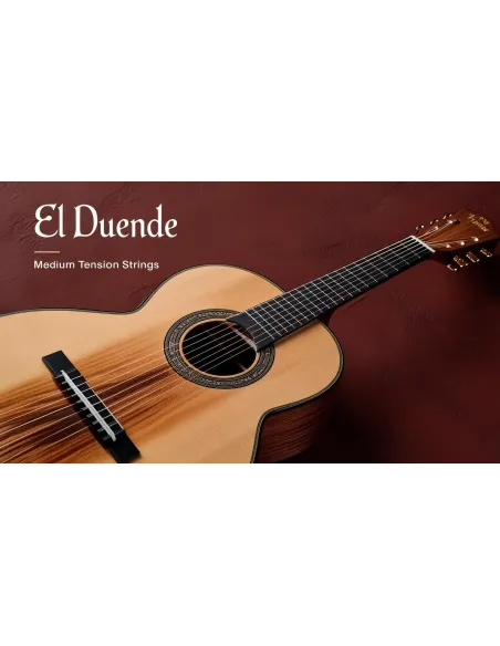 Juego de Cuerdas El Duende para Guitarras Flamenca o Clásica - Tensión Media