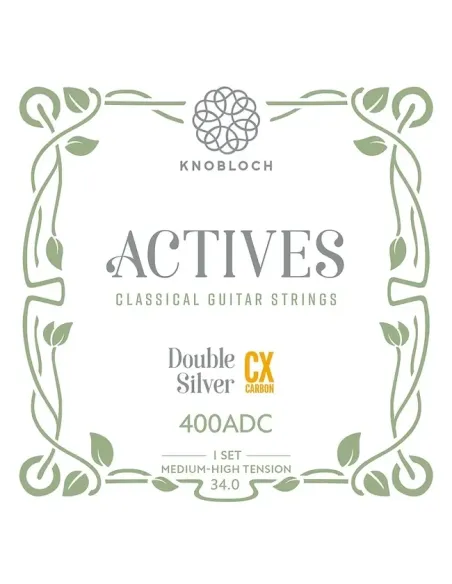 Knobloch Actives CX Carbon 400 ADC Juego de Cuerdas Carbono Guitarra Media/Alta 34.0