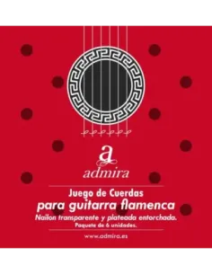 Cuerdas Admira CA500FL para Guitarra Flamenca - Sonido Brillante y Tensión Equilibrada