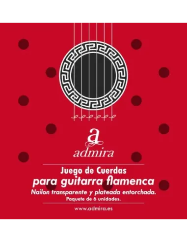 Cuerdas Admira CA500FL para Guitarra Flamenca - Sonido Brillante y Tensión Equilibrada