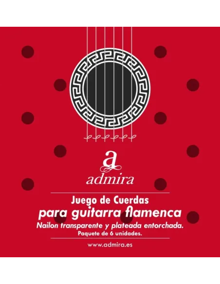 Cuerdas Admira CA500FL para Guitarra Flamenca - Sonido Brillante y Tensión Equilibrada