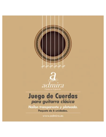 Cuerdas Admira CA500CL para Guitarra Clásica - Sonido Nítido y Duradero