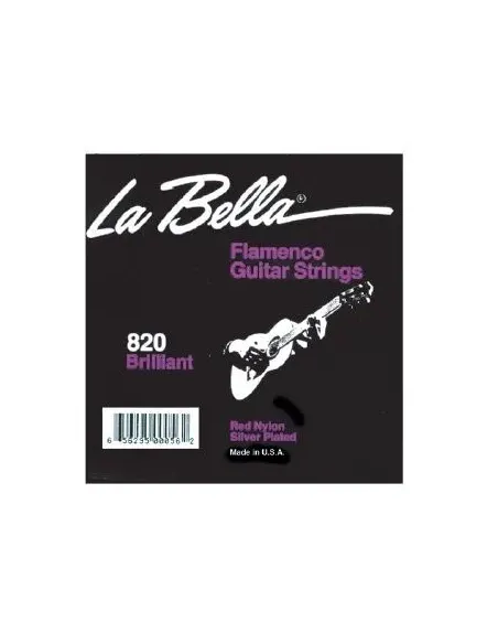 6ª Cuerda Suelta La Bella 820 - Graves Potentes y Estables