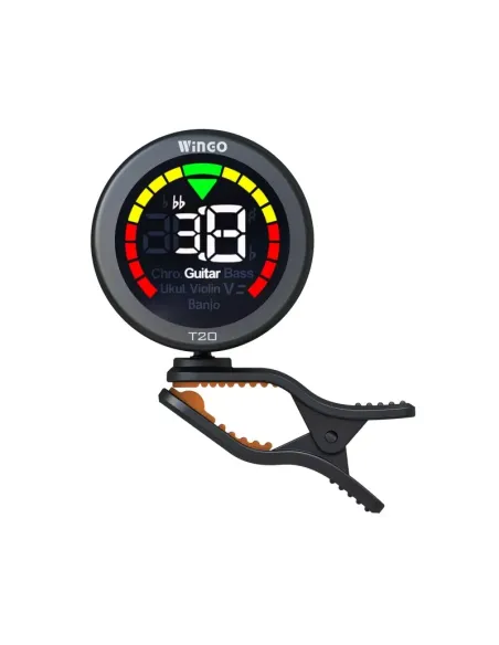 Afinador T-20 de Pinza – Sensible, Rápido y con Pantalla Clara