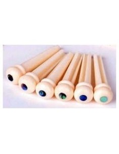 Pins de hueso para puente de guitarra acústica – Juego completo