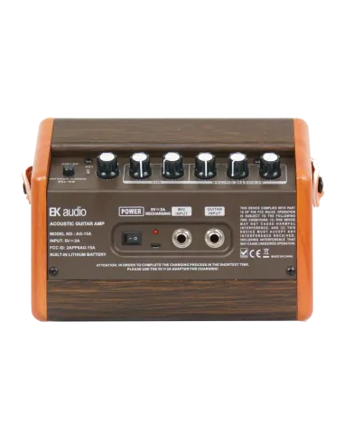 Amplificador de Guitarra Acústica EK AG15A - 15W Recargable