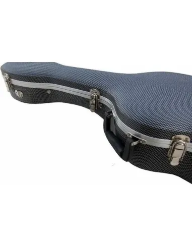 Estuche Guitarra Clásica Cibeles C230.015G | ABS Carbono Gris/Negro | Diseño de Cuadros