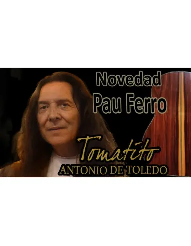 Antonio de Toledo Tomatito Andalucía – Guitarra Flamenca Negra Pau Ferro Tapa Torrefactada