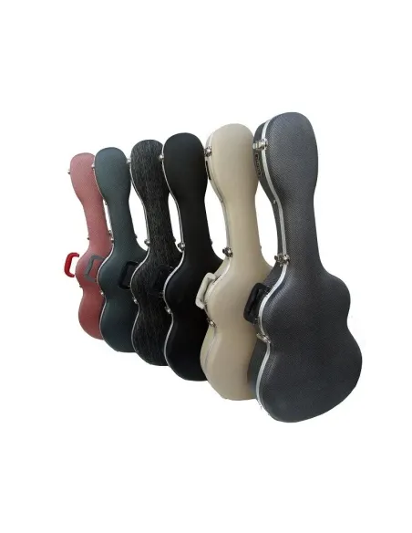 Estuche Guitarra Clásica Cibeles C230.015G | ABS Carbono Gris/Negro | Diseño de Cuadros