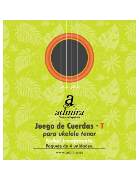 Juego de cuerdas Admira para ukelele tenor (nylon)
