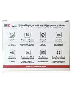 Amplificador portátil EKA04 para guitarra eléctrica  4W 2