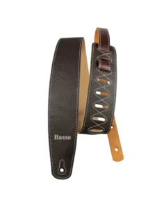 Correa Basso para Guitarra y Bajo Serie Vintage Marrón VTL02