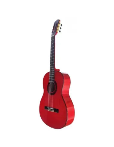 Guitarra Flamenca Roja Vicente Tatay C320.590 con Tapa Maciza y Fondo de Sicomoro