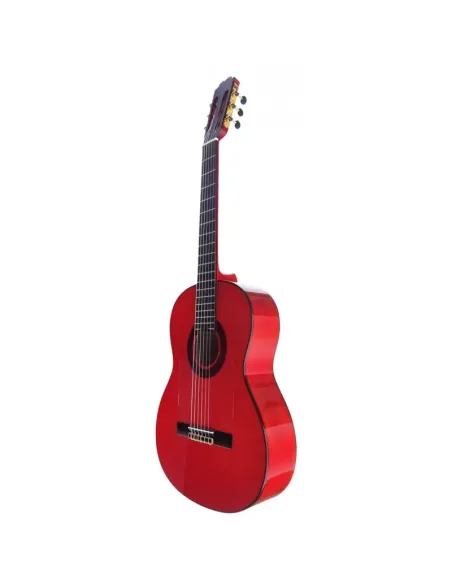 Guitarra Flamenca Roja Vicente Tatay C320.590 con Tapa Maciza y Fondo de Sicomoro