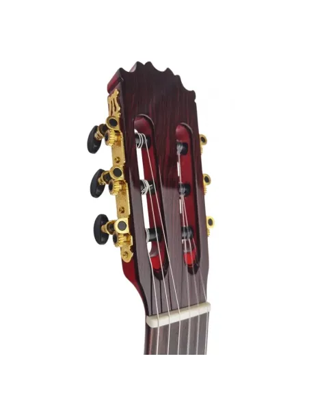 Guitarra Flamenca Roja Vicente Tatay C320.590 con Tapa Maciza y Fondo de Sicomoro