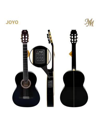 Guitarra Flamenca Chata Joyo Negra Electroacústica | Previo Joyo