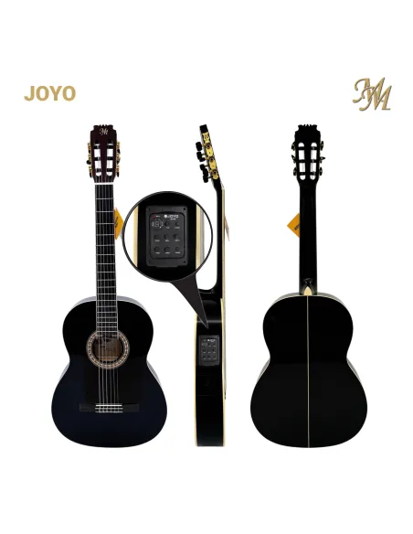Guitarra Flamenca Chata Joyo Negra Electroacústica | Previo Joyo