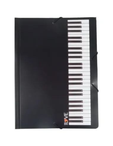 Carpeta para partituras Agifty F-1029 teclado negra