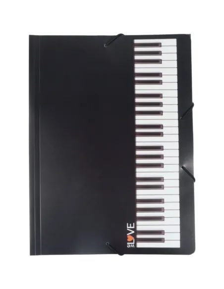 Carpeta para partituras Agifty F-1029 teclado negra