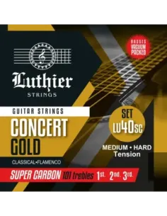 Juego Cuerdas Luthier 40 Super Carbon Clásica LU-40SC