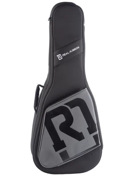 Funda Real Mission FRMADGR para guitarra acústica gris oscuro 30 mm