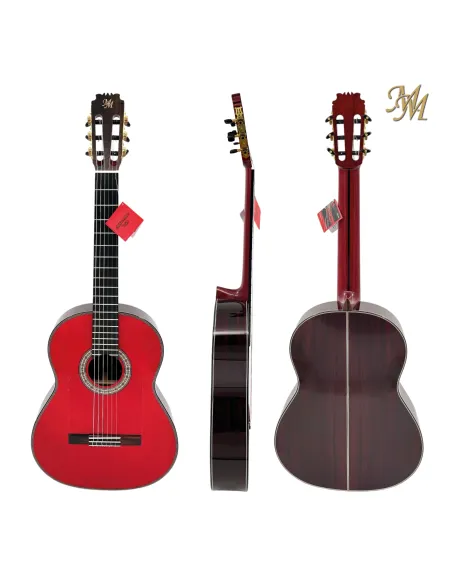 Guitarra flamenca Modesto Malla Morena roja con S1 MAX PRO