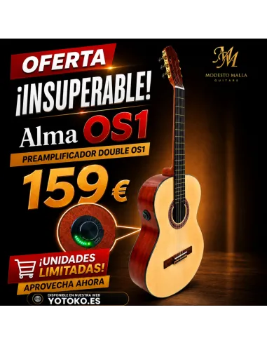 Guitarra clásica Modesto Malla Alma con previo OS1