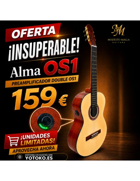 Guitarra clásica Modesto Malla Alma con previo OS1